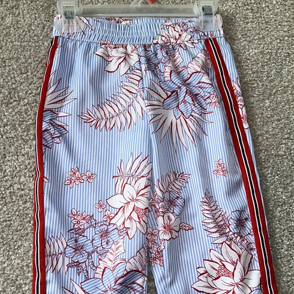 Janie & Jack Floral Striped Joggers - Picture 6 of 8